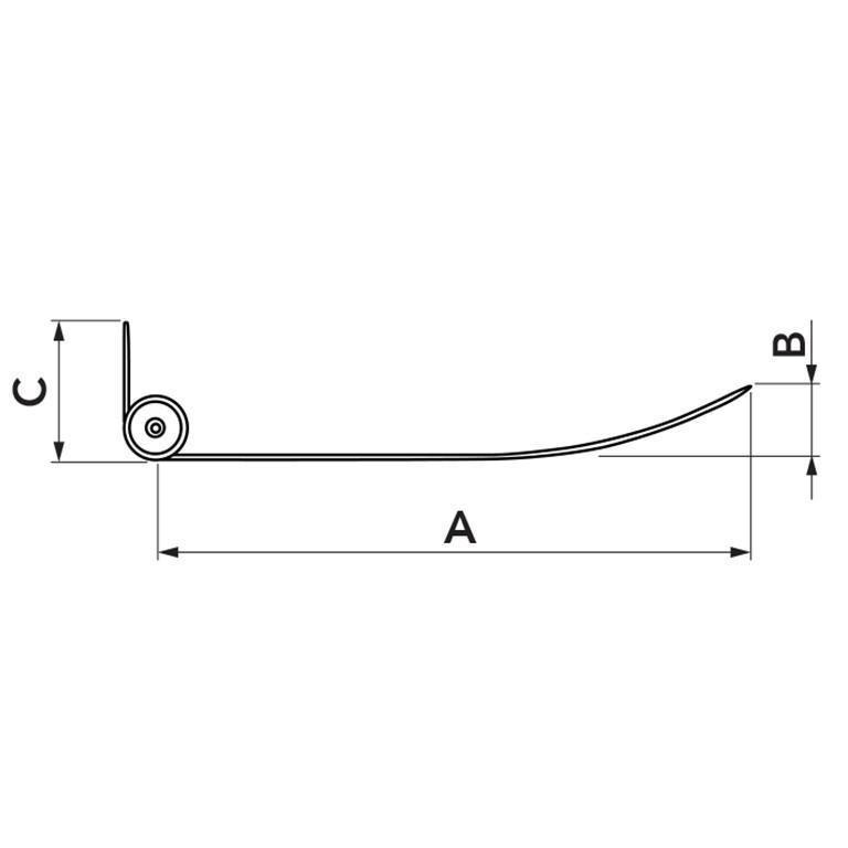 Deflettore di flusso regolabile per unitu00e0 interna 850mm Tecnosystemi 12000040