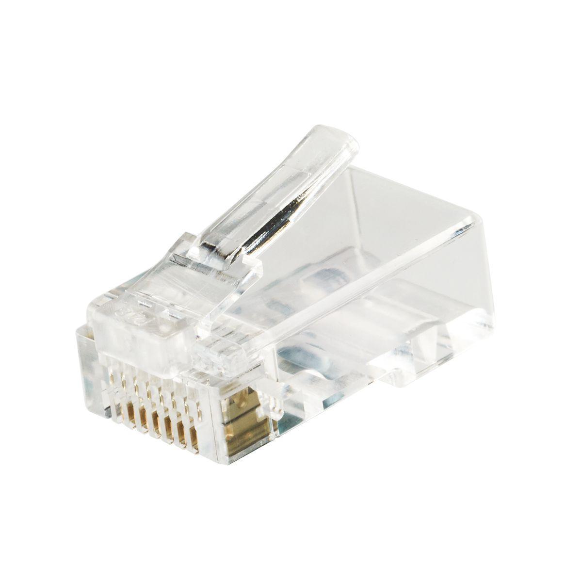 Spina RJ45 categoria 6 UTP trasparente Fanton 23727