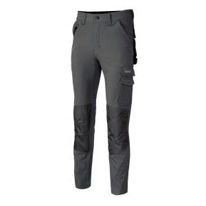 Pantaloni con tasche 90% poliammide 10% spandex colore grigio taglia m  ciclone2-m