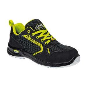 Scarpe antinfortunistica basse nero/giallo fluo taglia 42 s3s fo sr esd  naxos2-42