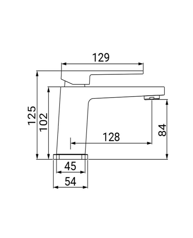 Miscelatore lavabo bagno cromo Eden Idrobric SCARUB0885CR