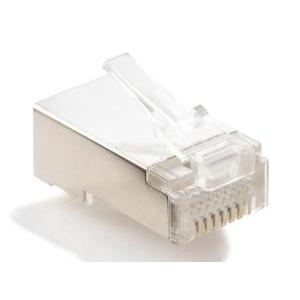 Spina rj45 ftp categoria 5e colore argento  23724