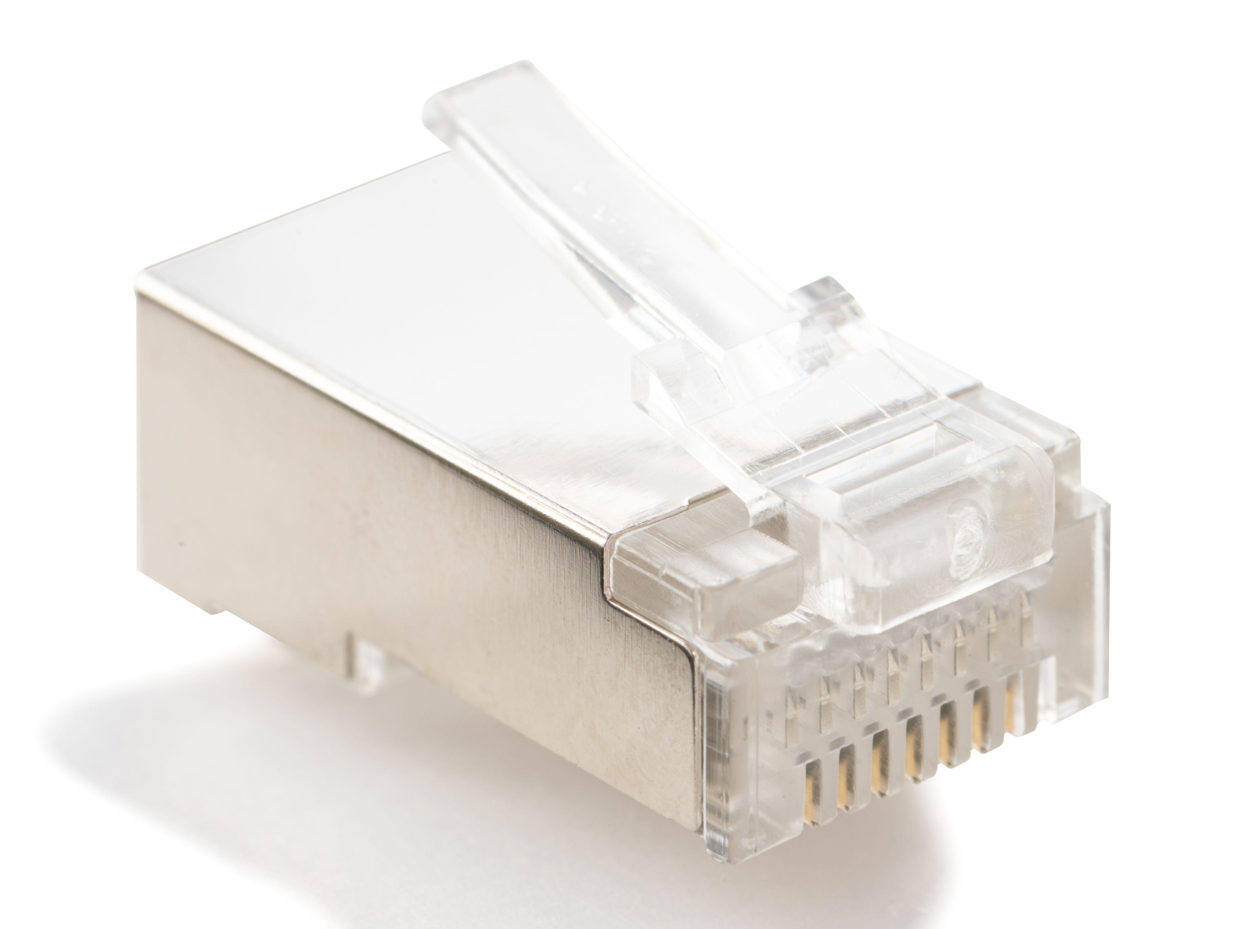 Spina RJ45 FTP categoria 5e colore argento Fanton 23724