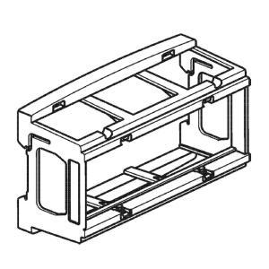 Adattatore per installazione di 2 moduli matix su guida din35  f80cmt