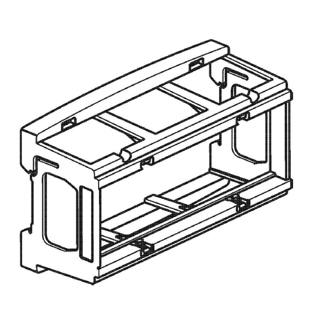 Adattatore per installazione di 2 moduli Matix su guida DIN35 BTicino F80CMT