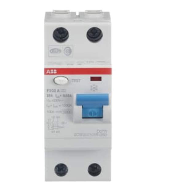 Interruttore differenziale puro F202 A 25A 30MA 2P Abb F427825