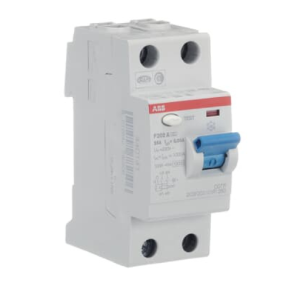 Interruttore differenziale puro F202 A 25A 30MA 2P Abb F427825