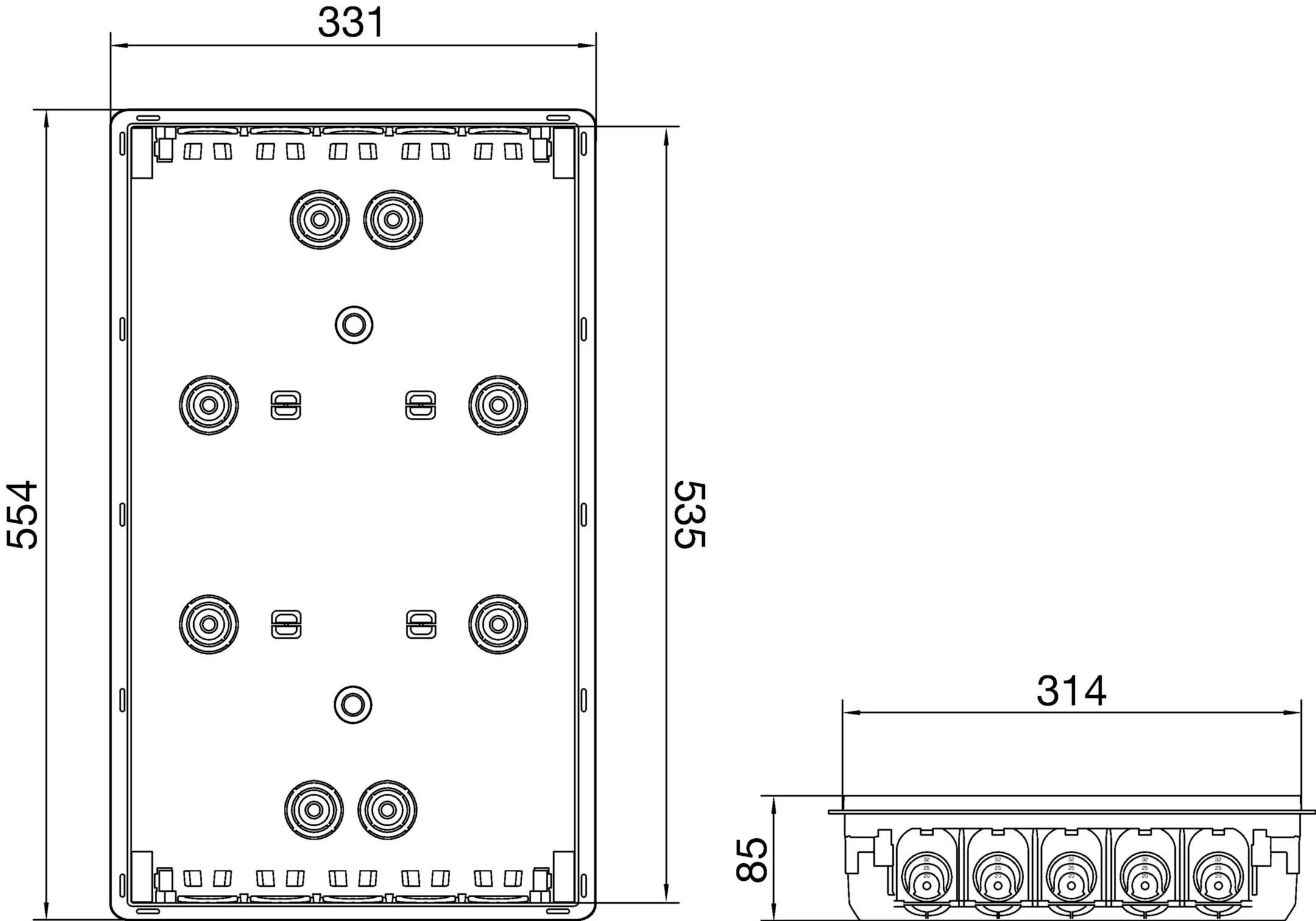 Scatola per muratura per centralino da incasso Pablo STYLE STY SIC 36 MUR Bocchiotti B04917