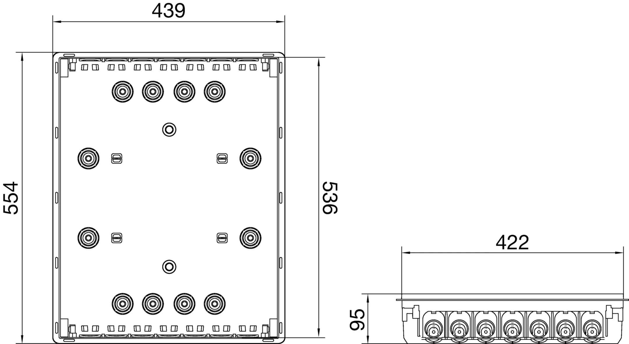 Scatola per muratura per centralino da incasso Pablo STYLE STY SIC 54 MUR Bocchiotti B04918