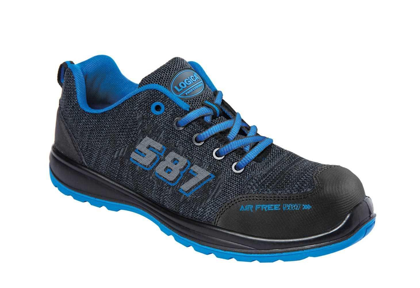 Scarpe antinfortunistica basse in tessuto taglia 42 grigia/blu BLU S1P SRC Logica SINGAPORE-42