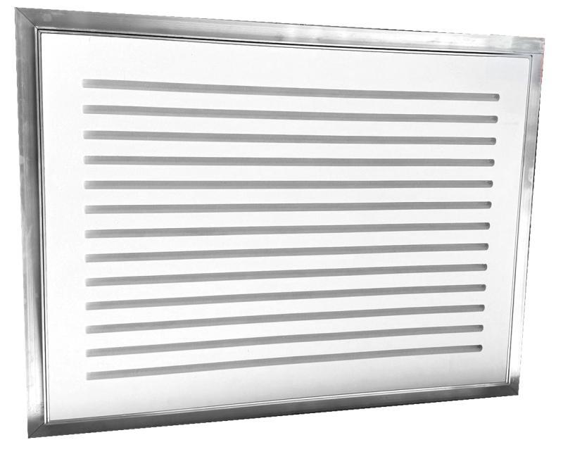 Griglia ripresa verniciabile a scomparsa 800x400mm colore bianco Air Control GRS6-800X400