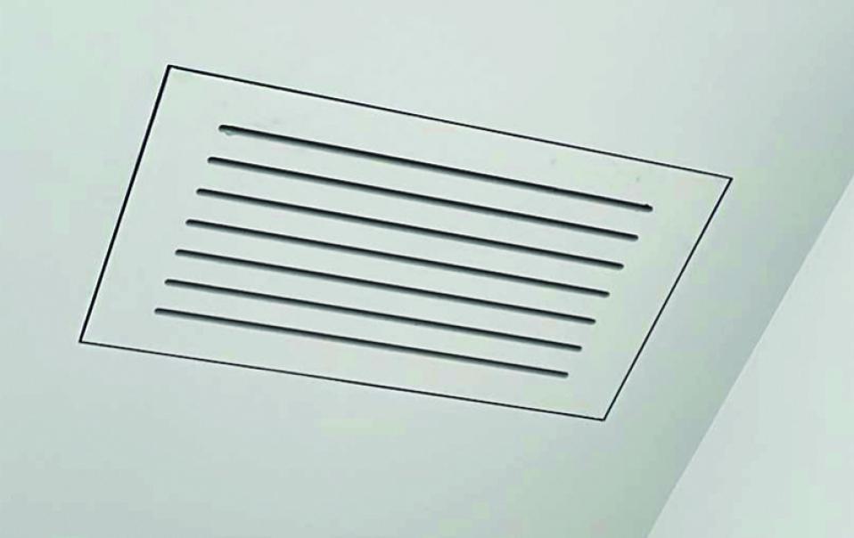 Griglia ripresa verniciabile a scomparsa 800x400mm colore bianco Air Control GRS6-800X400