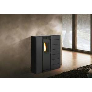 Stufa a pellet ecofire violetta 7kw aria fianchi neri  805802502