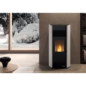 Stufa a pellet ecofire milu 8kw bianca  805806921