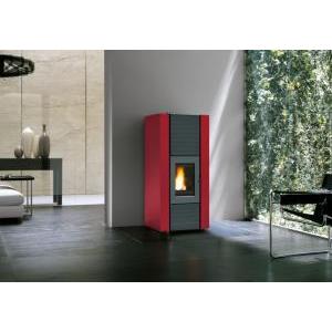 Termo stufa a pellet ecofire martina idro lux 15kw acqua rosso  805713300