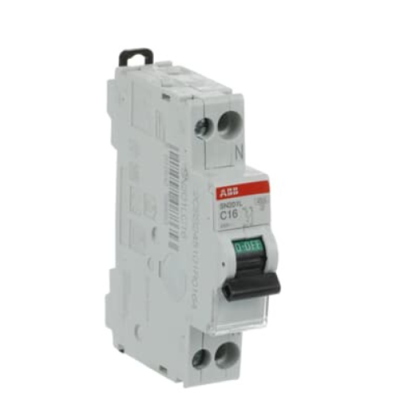 Interruttore automatico SN201 L C16 1P+N 4 5KA Abb SN201LC16