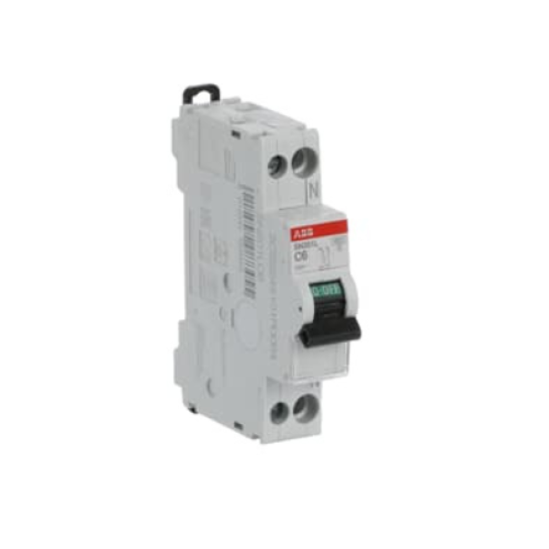 Interruttore magnetotermico automatico SN201 L C6 1P+N 4 5KA Abb SN201LC6