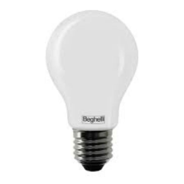 Lampadina  led opale goccia tuttovetro 8w e27 3k Beghelli 58093