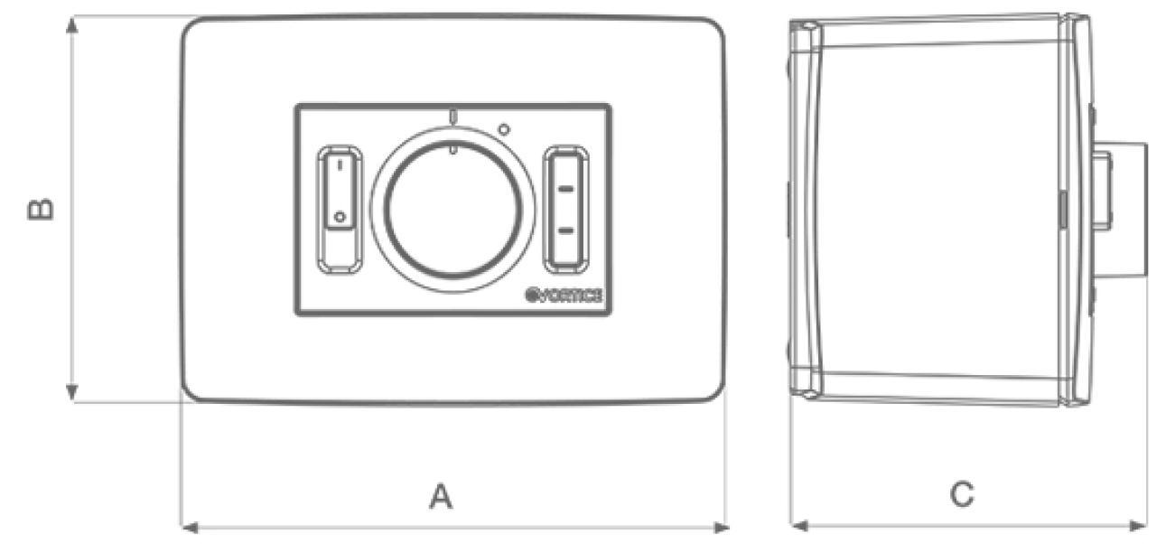 Potenziometro da parete e da incasso con interruttore ON/OFF POT-IT Vortice 0000012826