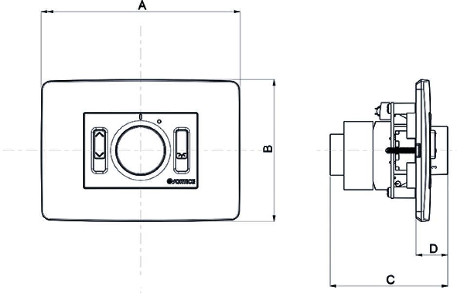 Comando da incasso per ventilatori da soffitto bianco SC 503 B Vortice 0000012801