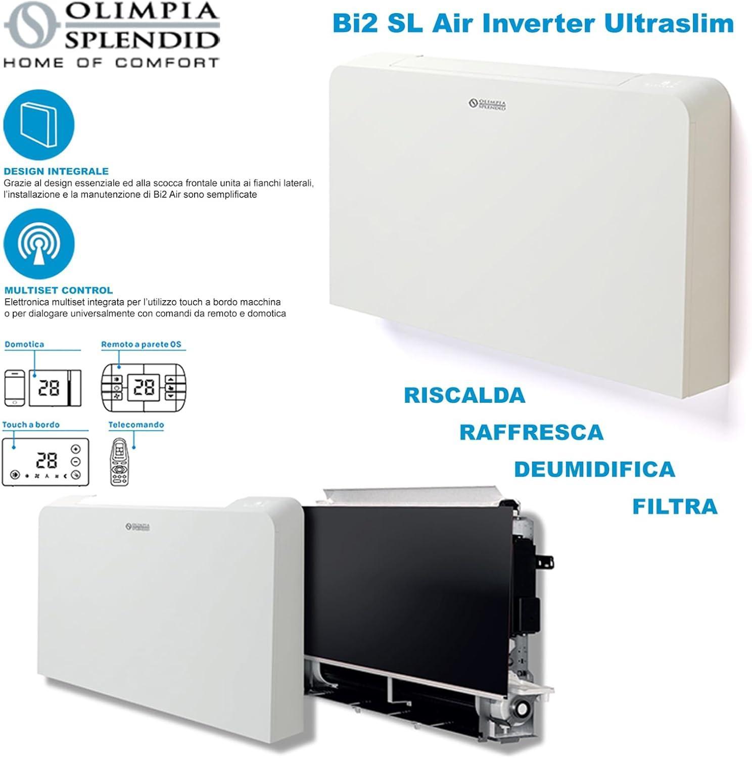 Ventilconvettore da parete ultra slim SL AIR 200 DC TR Olimpia Splendid 01851