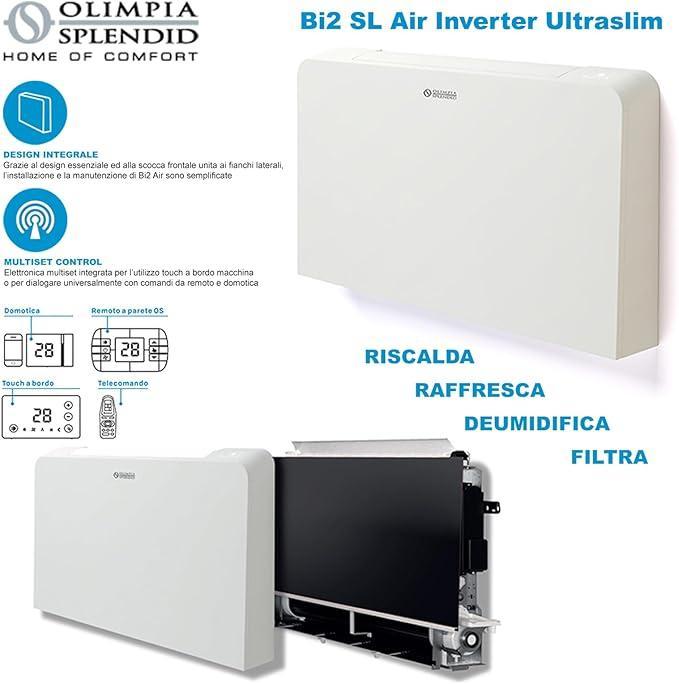 Ventilconvettore da parete ultra slim SL AIR 600 DC TR Olimpia Splendid 01853