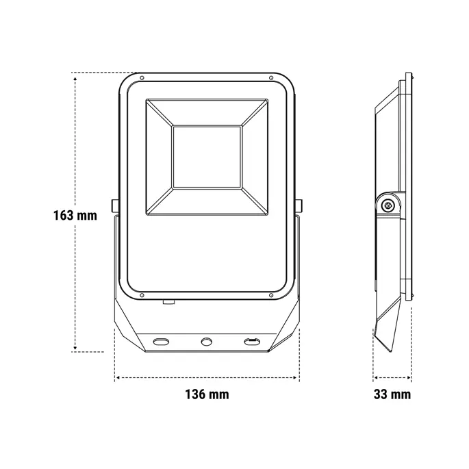 Proiettore Floodlight FL Led 20W nero IP66 sens 4k Beghelli 86169