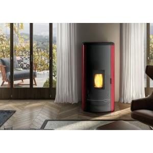 Termo stufa a pellet ecofire mirella idro 15kw acqua rossa  805714020