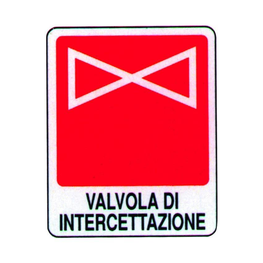 Cartello valvola di intercettazione 250 x 310 mm Ferrari Welcome 040603 