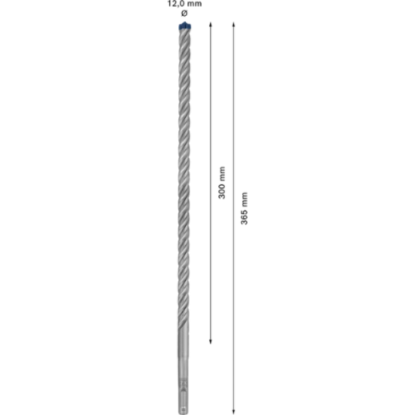 Punta per martelli EXPERT SDS plus-7X 12 x 300 x 365 mm Bosch  2608900112