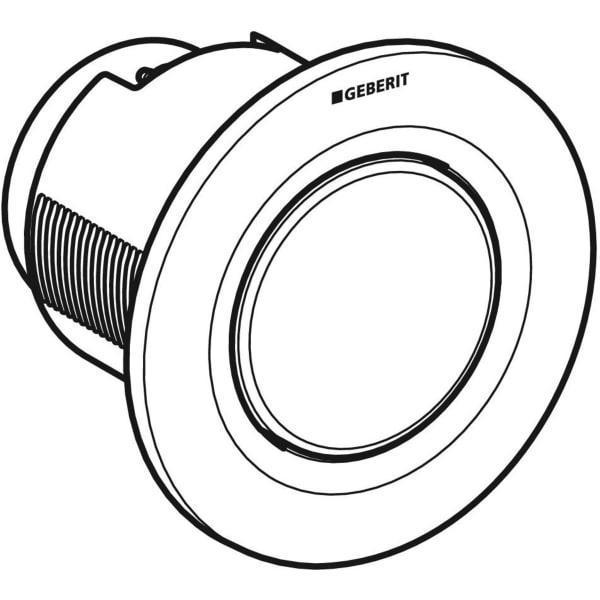 Comando a distanza tipo 01, per cassetta di risciacquo da incasso Sigma 8 cm, pulsante da incasso Bianco Geberit 116.041.21.1