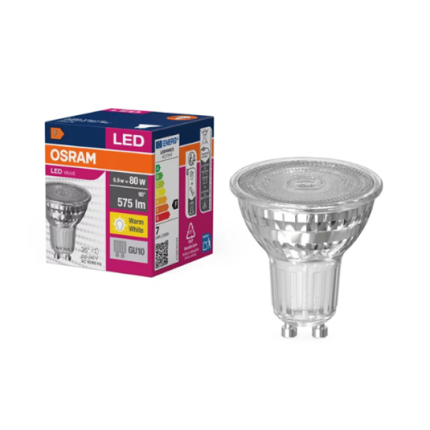 Lampadina Led Value PAR16 80 6.9W 840 GU10 Ledvance VP168084036G8