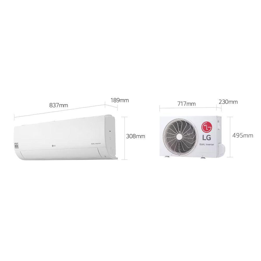 Condizionatore LG Dualcool Libero Smart 12000 BTU monosplit Wi-Fi A++ S12EC.NSJS + S12EC.UA3S