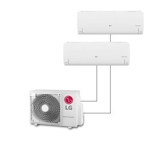 Condizionatore lg dualcool libero smart 9000+9000 btu dual split wi-fi a++ mu2r15.u13 + (n.2) s09ec.nsjs